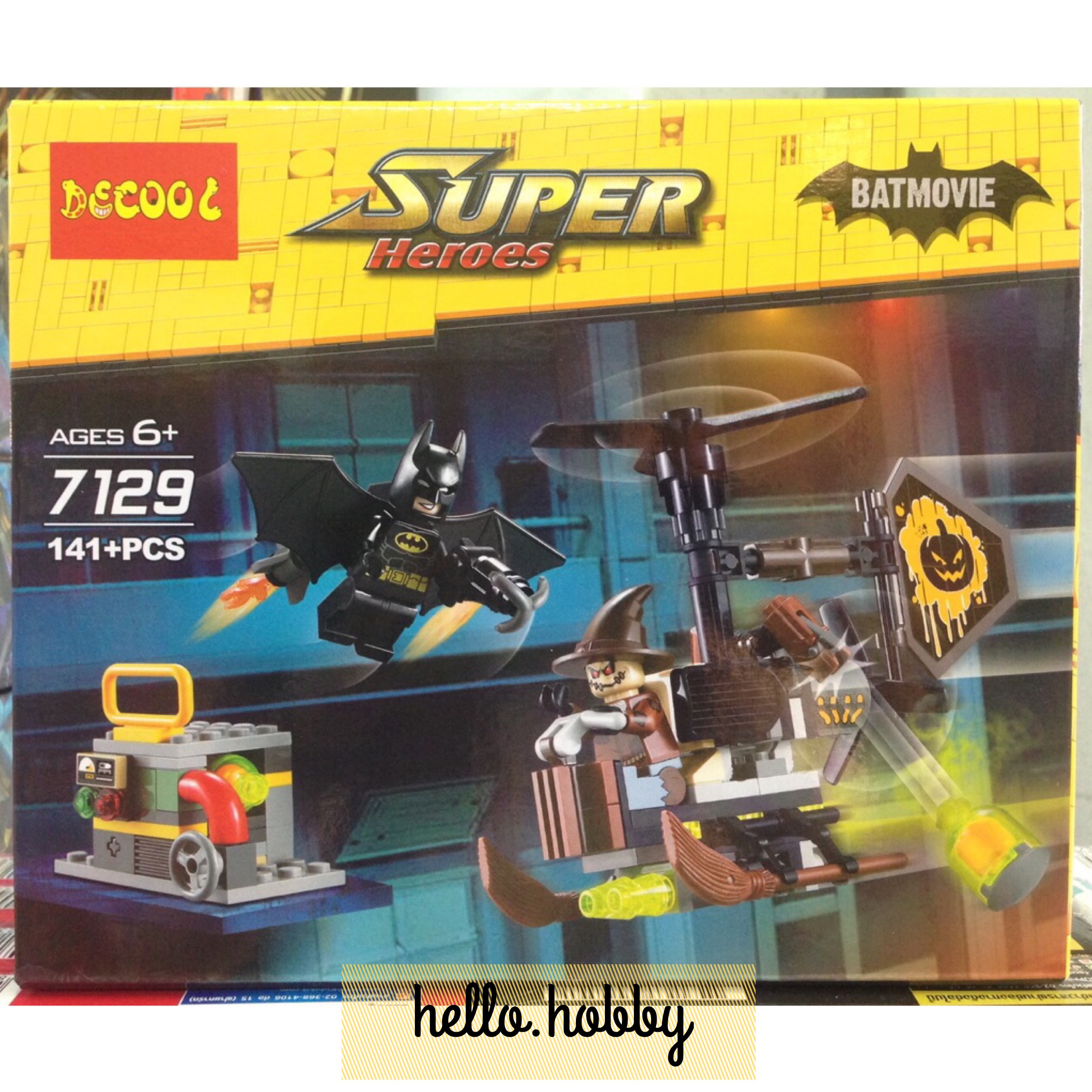 Decool 7129 Batman Scarecrow Fearful Face-Off 141pcd