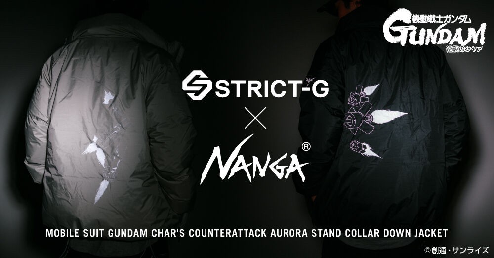 PRE-ORDER : STRICT-G NANGA "Mobile Suit Gundam Char's Counterattack" AURORA STAND JACKET Down Jacket