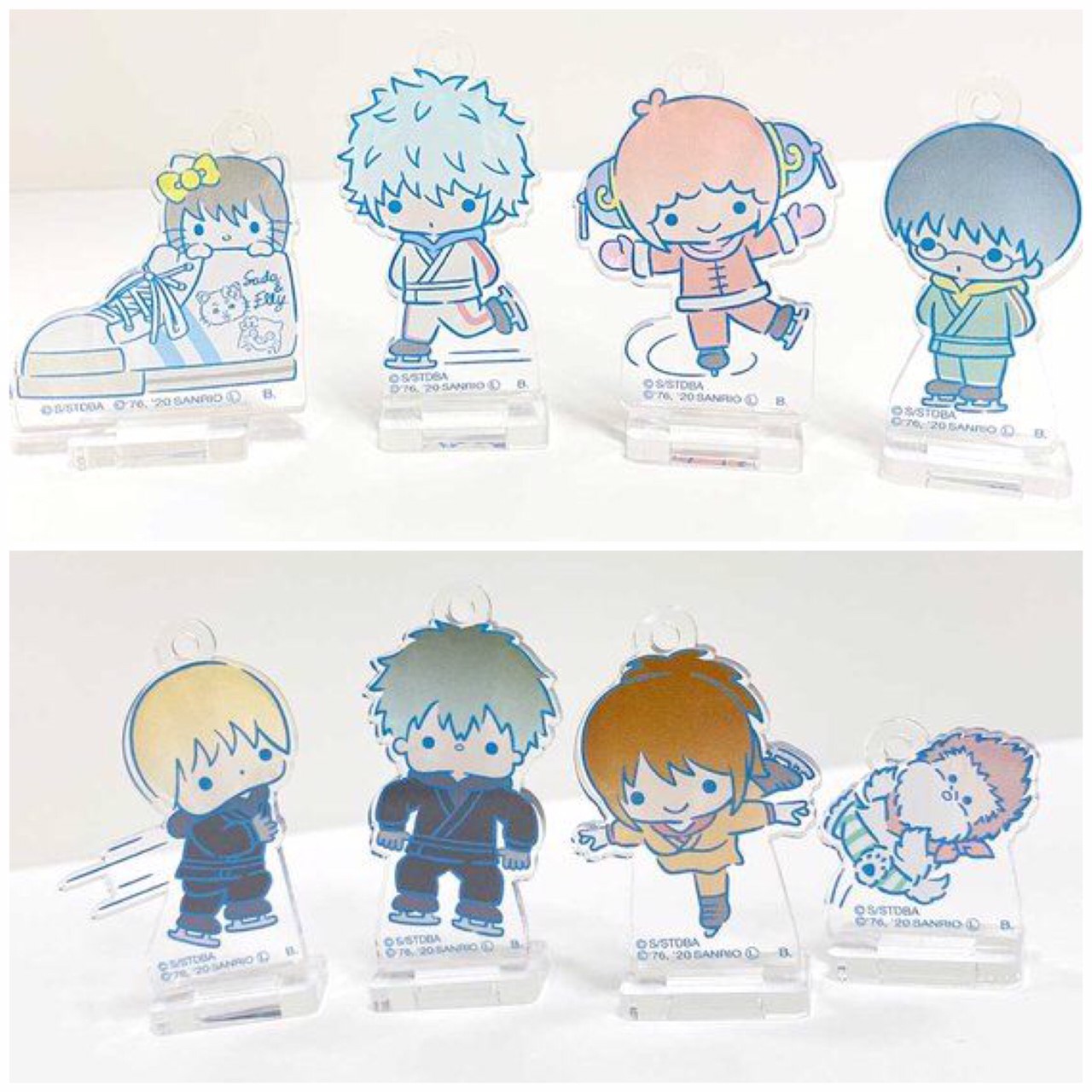 PRE-ORDER : Gintama x Sanrio Characters Acrylic Mascot Plate ~Skating~