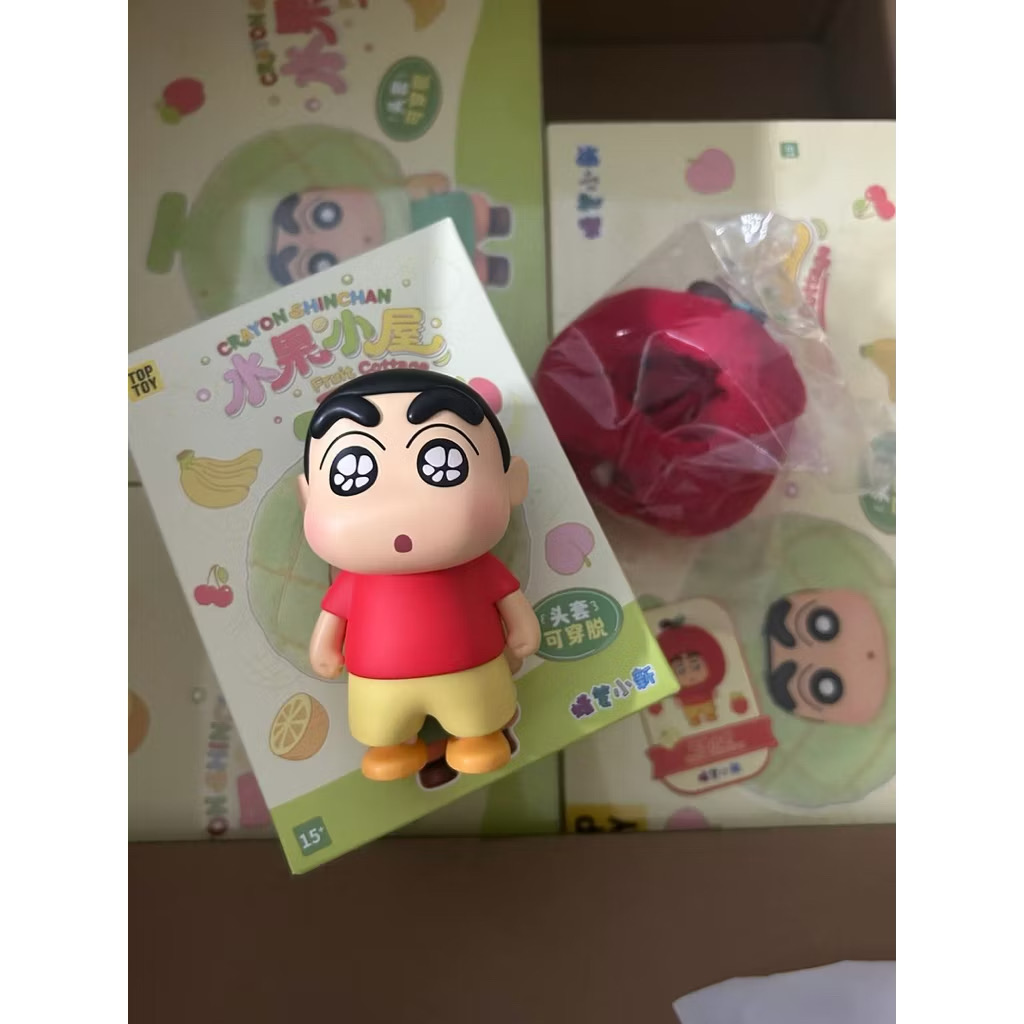 โมเดลพวงกุญแจ Crayon Shinchan - Fruit Cottage Series Pendant Keychain by Top Toy