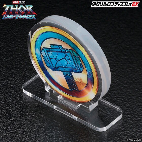 PRE-ORDER : Acrylic Logo Display EX MARVEL Thor: Love and Thunder Storm Breaker / Mjolnir Mark