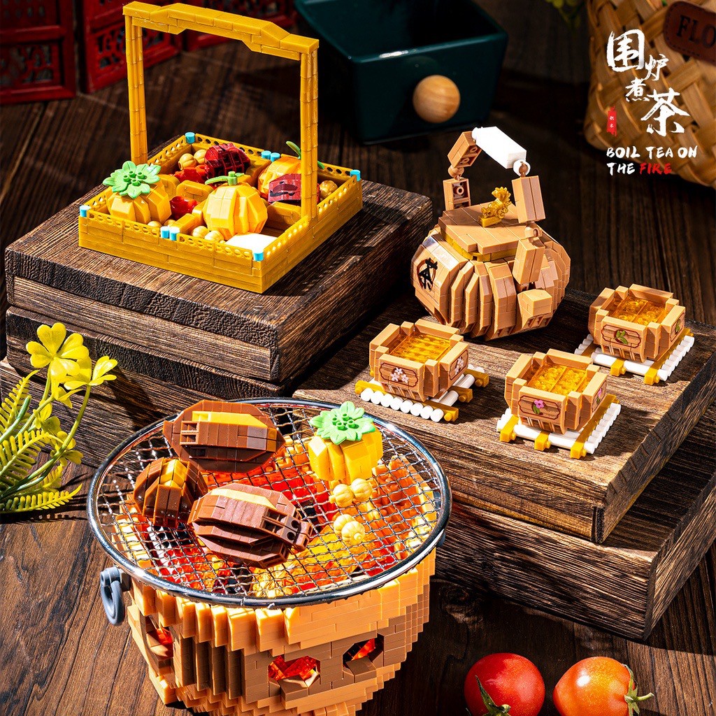 YKO P 2236 ชุดน้ำชา Boil Tea On The Fire 2533pcs (มีไฟ)