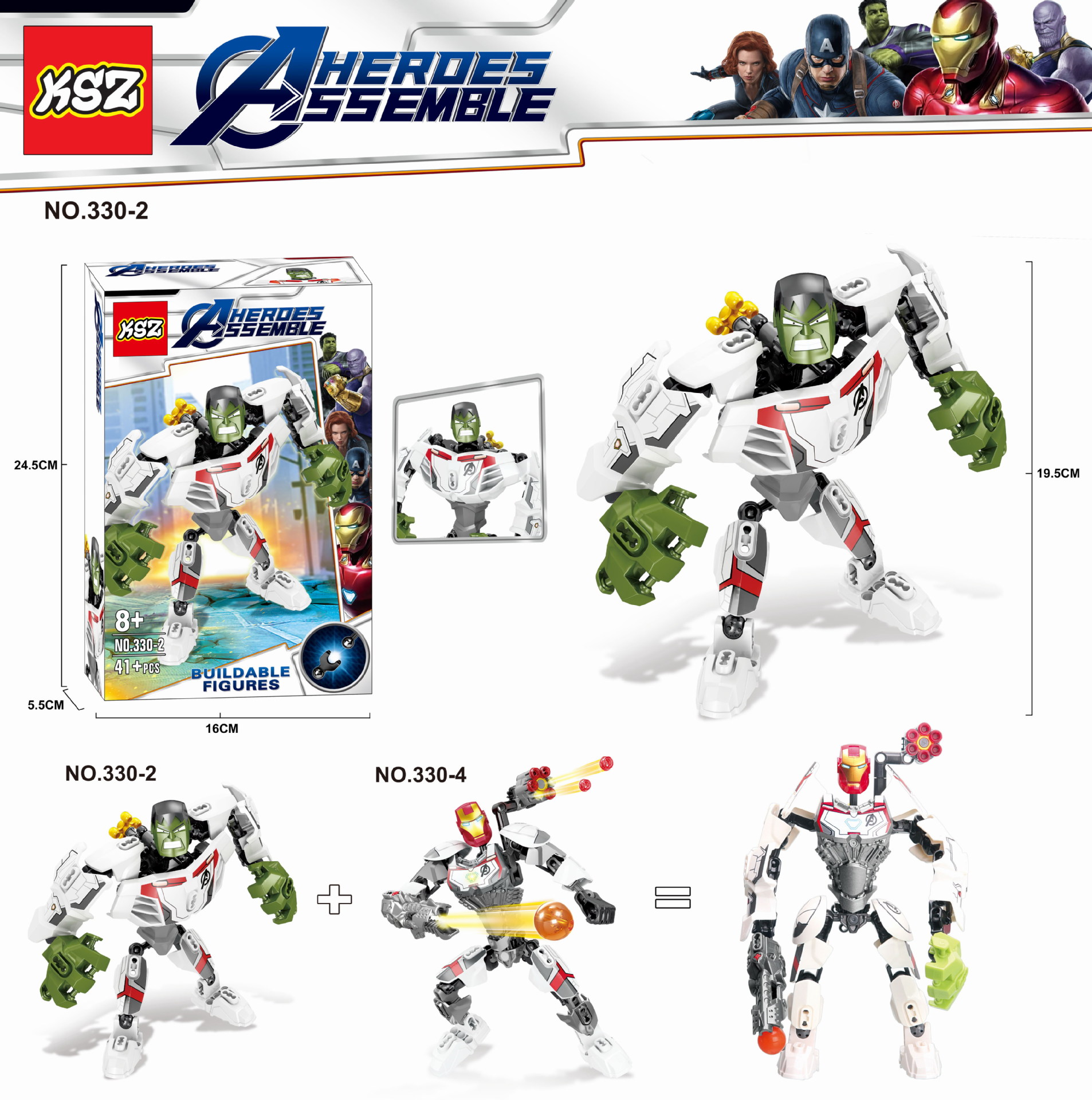 KSZ 330 1-4 Buildable Figure Avengers