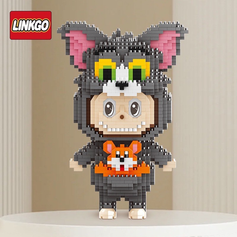 ตัวต่ออาร์ตทอย Size Jumbo - Linkgo 60001-60004 Art Toy - Popmart - Labubu