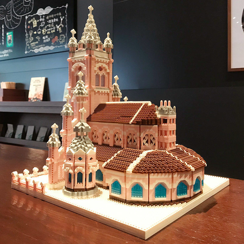 Zhe gao LZ 8052 Ho Chi Minh Pink Church 7017pcs