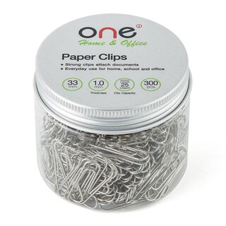 ลวดเสียบกระดาษ 33มม. สีเงิน 300 ตัว/กล่อง ONE 100433-2Z