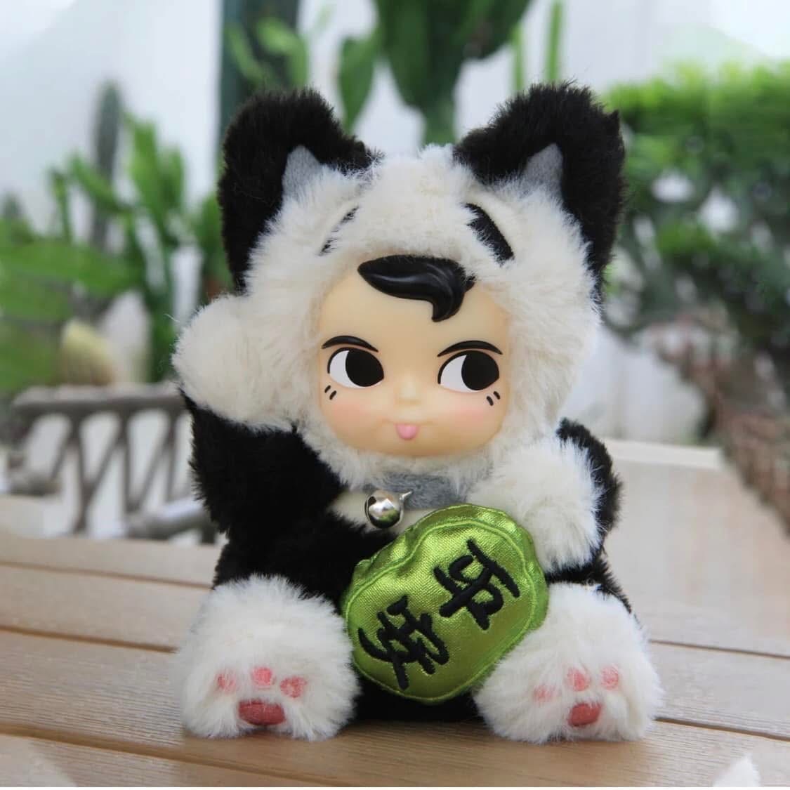 ตุ๊กตาพวงกุญแจ ลิขสิทธิ์แท้ - SAMSAM Fortune Lucky Cat Series Plush Pendant Keychain by Paws Nova