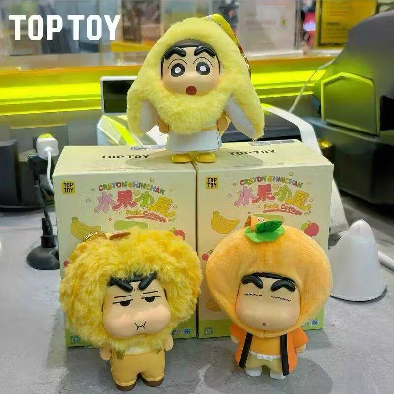 โมเดลพวงกุญแจ Crayon Shinchan - Fruit Cottage Series Pendant Keychain by Top Toy