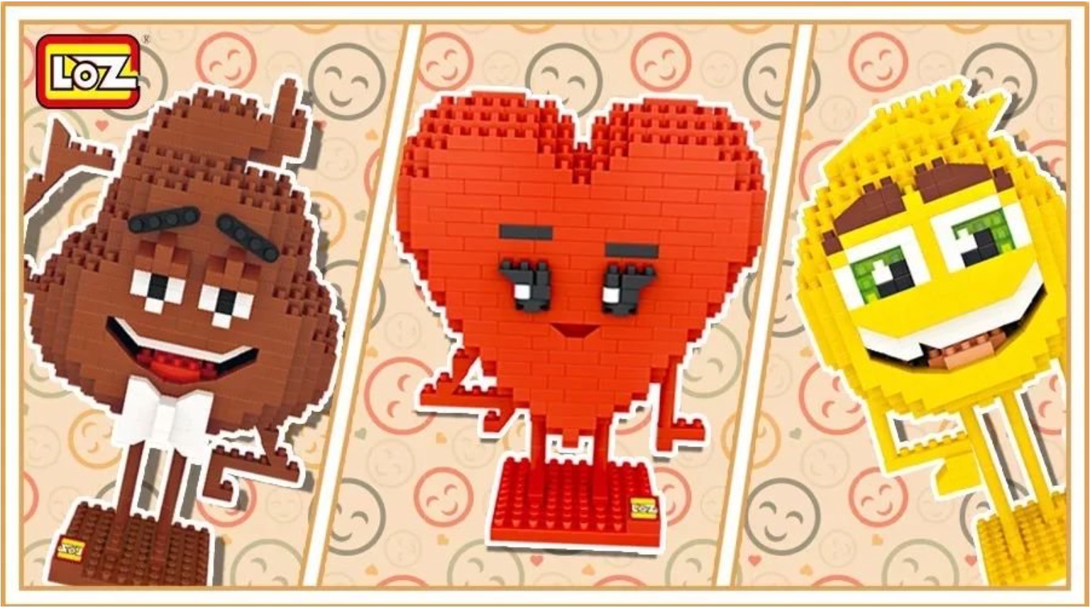 LOZ 9778 The Emoji Movie Poop 530pcs