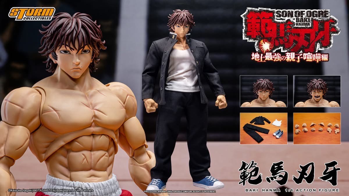 Pre-order : Comic Baki Series BAKI HANMA KIBK07 1/6 Scale Action Figure by Storm Collectibles
