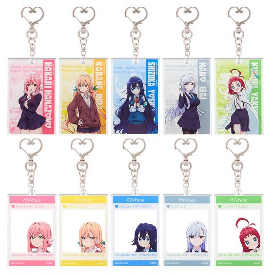 PRE-ORDER : The 100 Girlfriends Who Really, Really, Really, Really, Really Love You Acrylic Keychain (10 types in total) (Random)