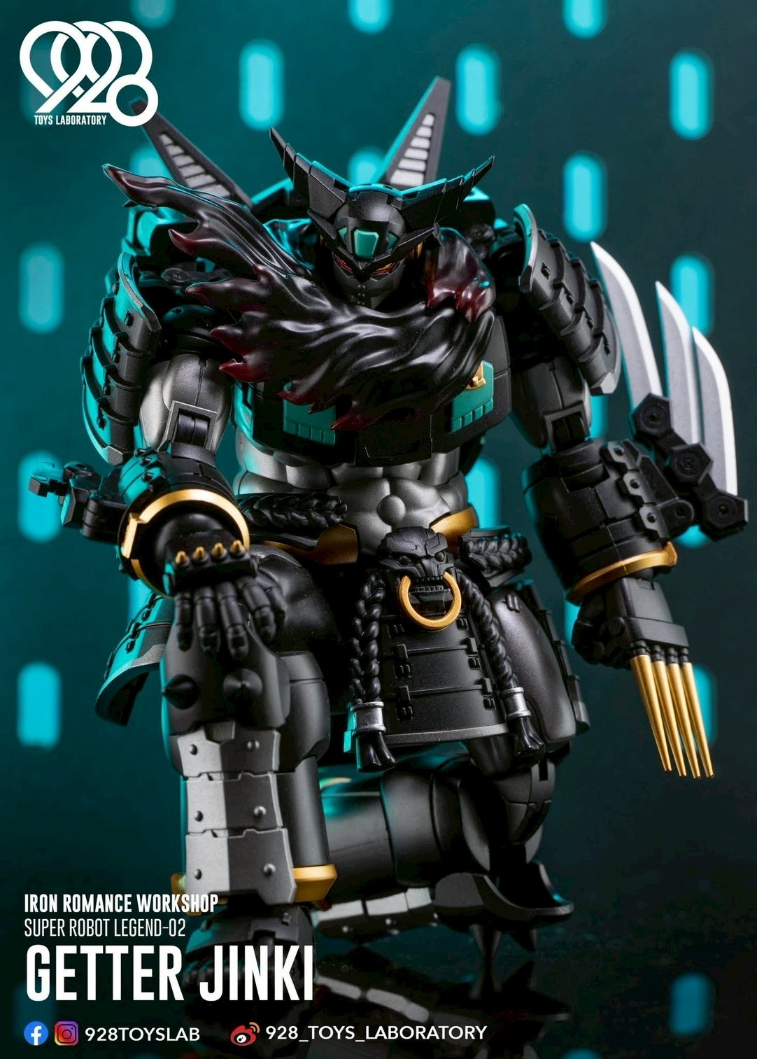 Super Robot Legend - Black Getter JINKI Deformable Movable Figure by Dragon Horse x Iron Romance Workshop