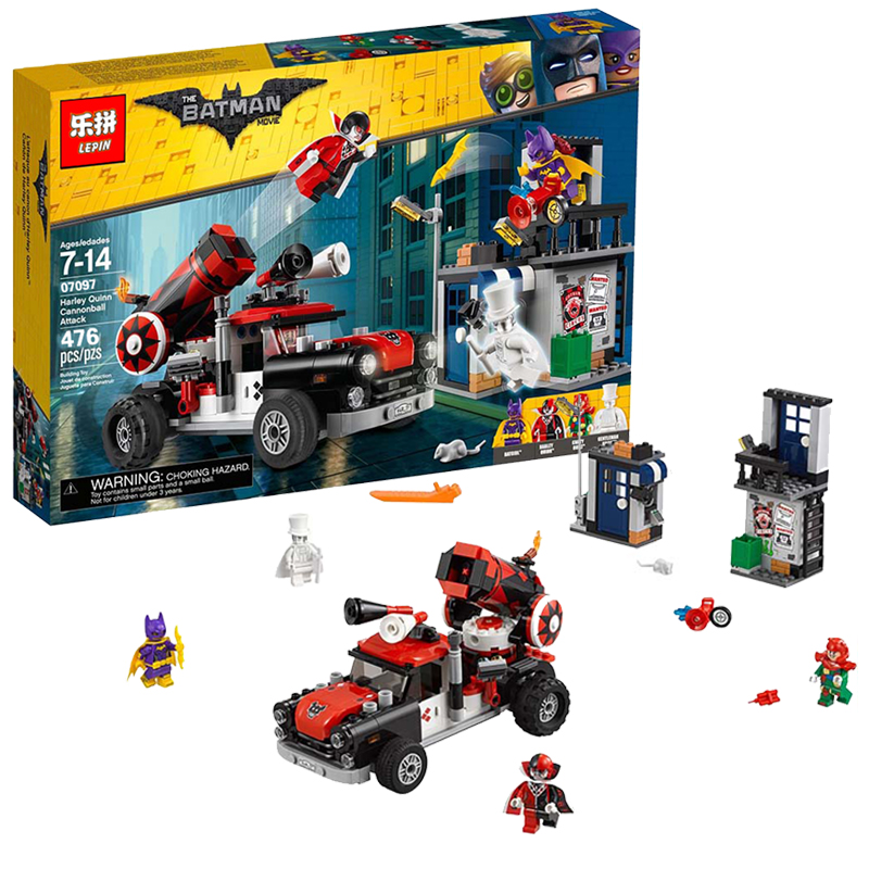 Lepin 07097 Batman Harley Quinn™ Cannonball Attack 476pcs