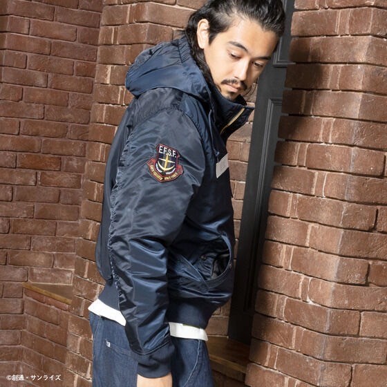 PRE-ORDER : STRICT-G ALPHA Hooded Rib Jacket "Mobile Suit Gundam"