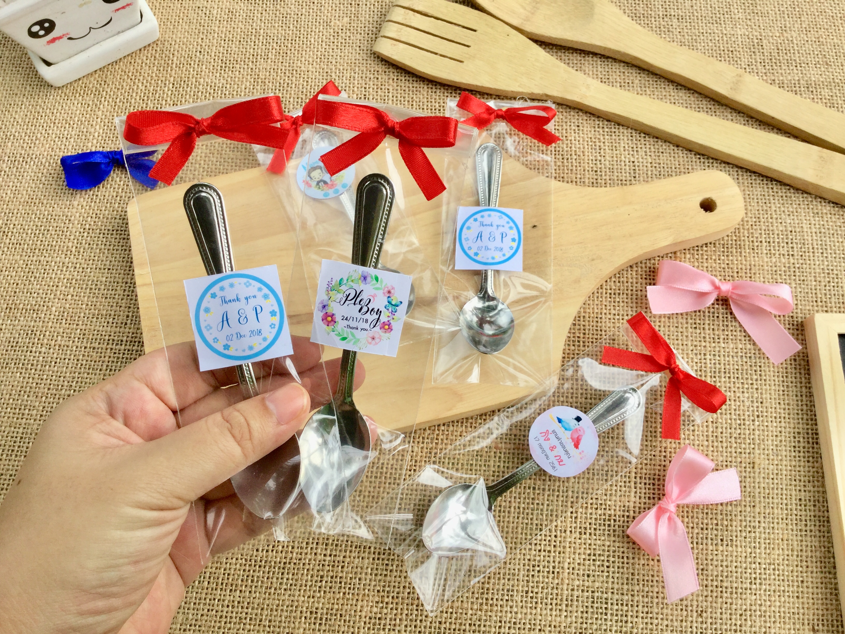 ของชำร่วย ช้อนเงินเล็กแพ็คซอง