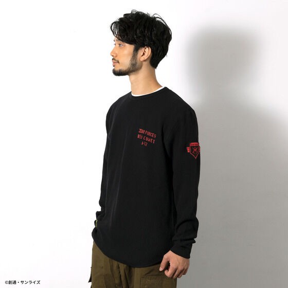 PRE-ORDER : STRICT-G.ARMS "Mobile Suit Gundam" Waffle Long T-shirt with Emblem