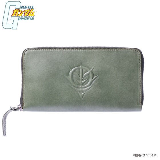 PRE-ORDER : Mobile Suit Gundam Relief Genuine Leather Long Wallet