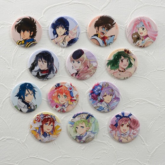 PRE-ORDER : Macross Super Dimension Festival 40th Anniversary! Deculture!! Can Badge Collection (Random)