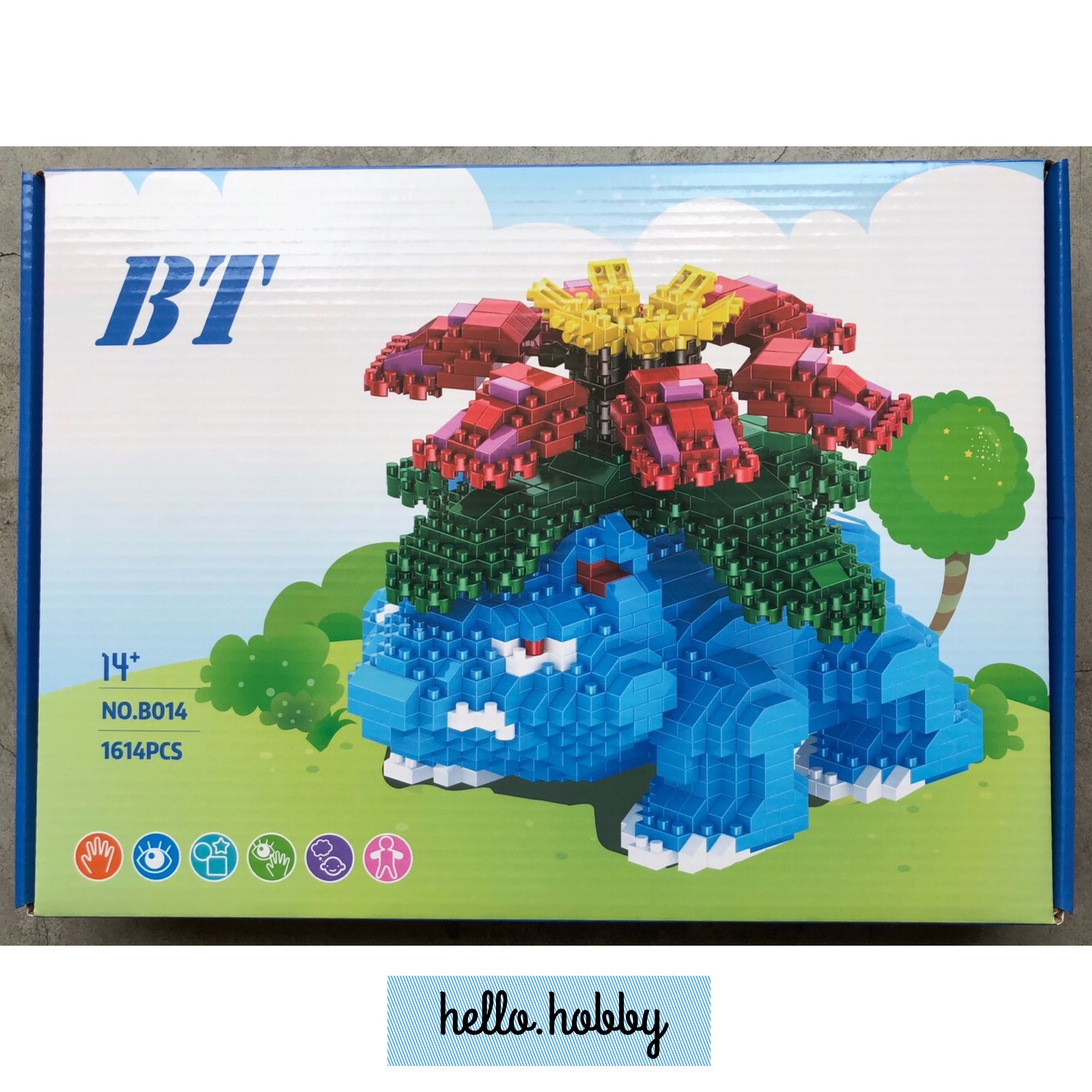 BT B014 Pokemon Venusaur 1614pcs