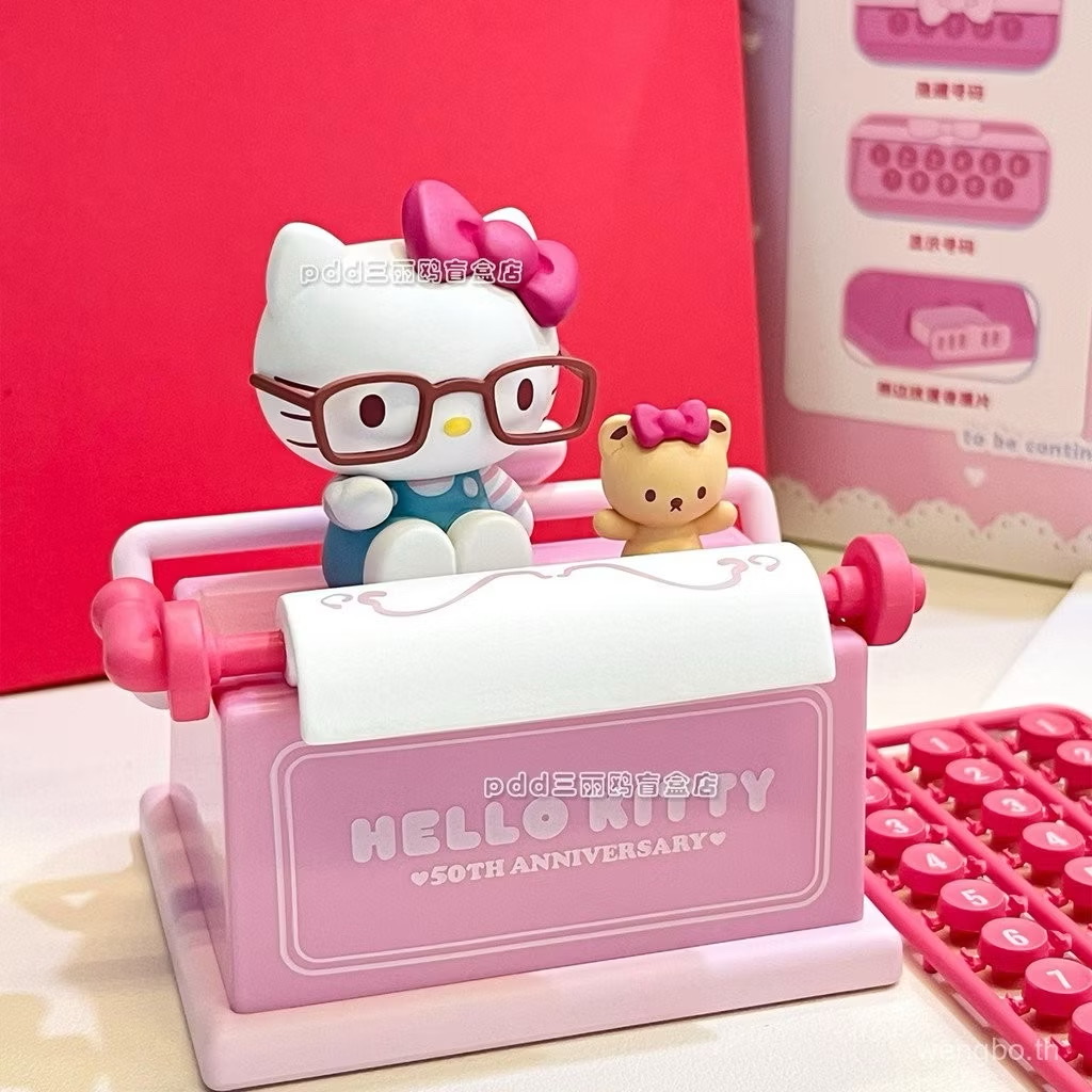 น้ำหอมติดรถ Sanrio - Hello Kitty 50th Anniversary Car Aromatherapy Printer Parking Number Plate by Holy Box