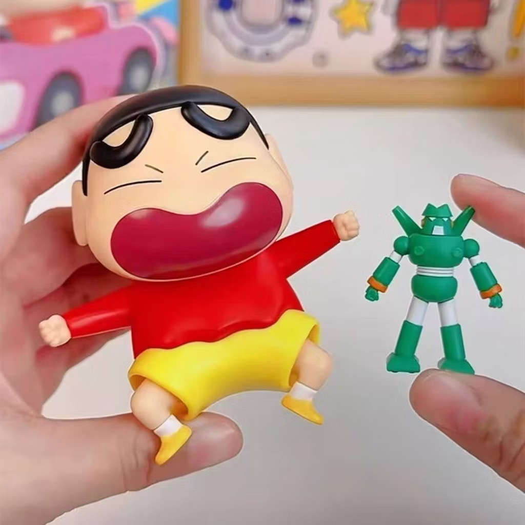 ร้าน🇹🇭 พร้อมส่ง✨ โมเดลชินจังได้ 1ตัว ไขลานดุ๊กดิ๊ก Crayon Shinchan Dynamic Shin-Vibes Series by 52Toys