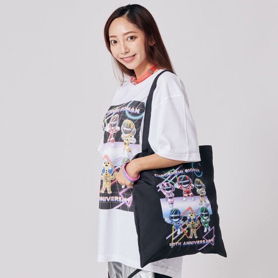 PRE-ORDER : Choudenshi Bioman x AIKA ELECTRONICS Tote Bag