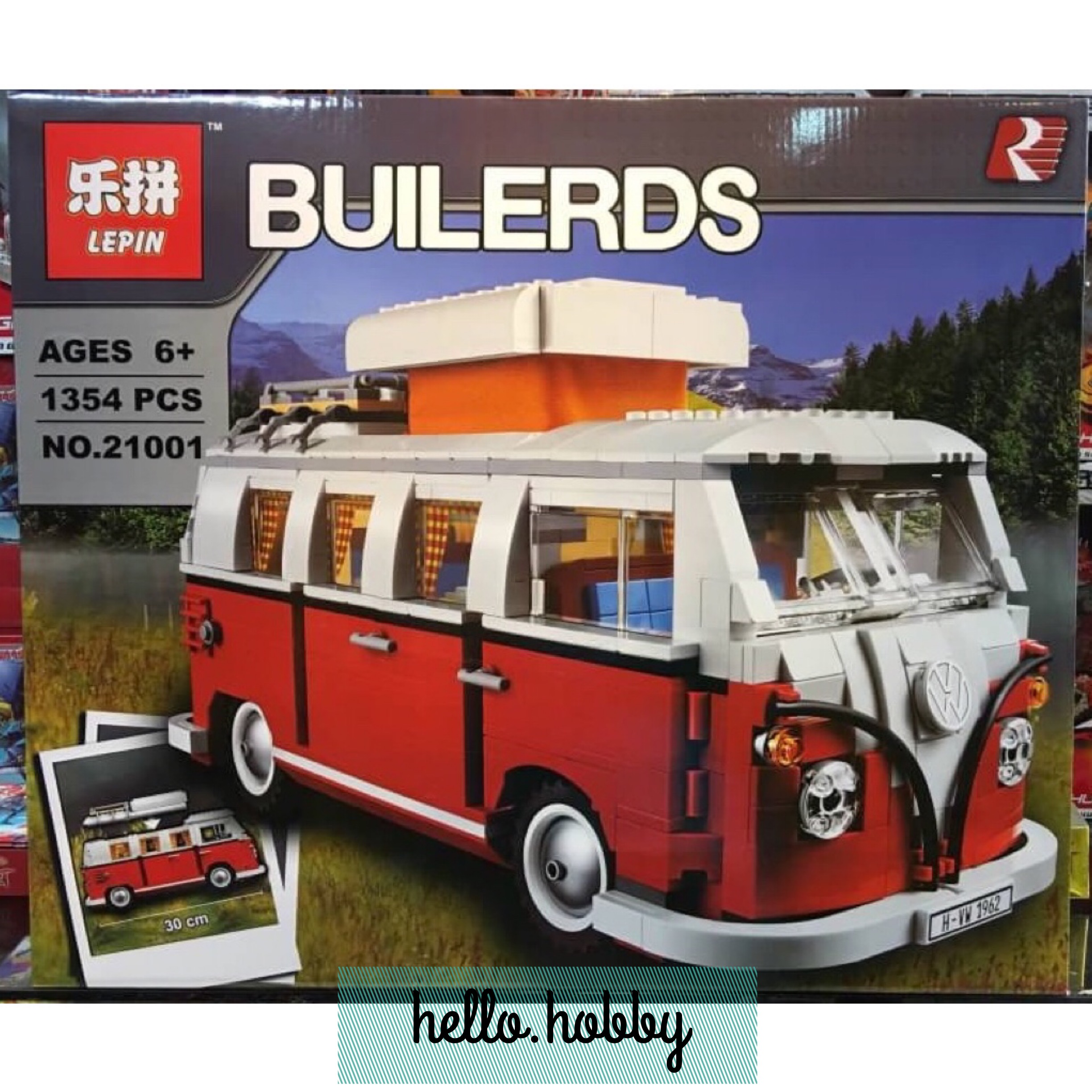 Lepin 21001 Volkswagen T1 Camper Van 1354pcs