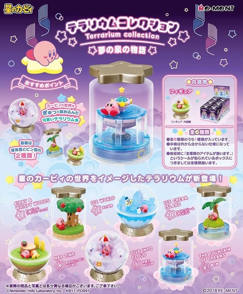 Pre-order : Re-Ment Kirby Terrarium Collection Kirby's Adventure (Set of 6) by Re-Ment (Reissue)