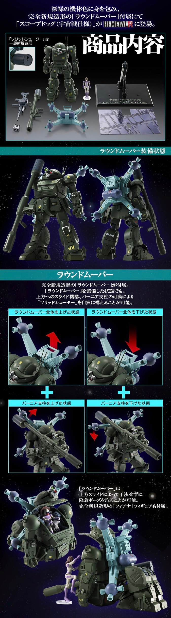PRE-ORDER : HI-METAL R Scopedog (In Outer Space)