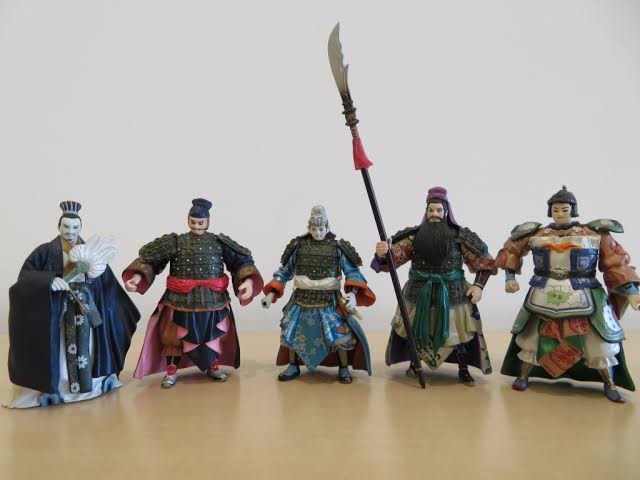 ฟิกเกอร์ สามก๊ก Kihachiro Kawamoto Romance of the Three Kingdoms Figure Collection vol. 1-2 (Set of 5) by Kaiyodo