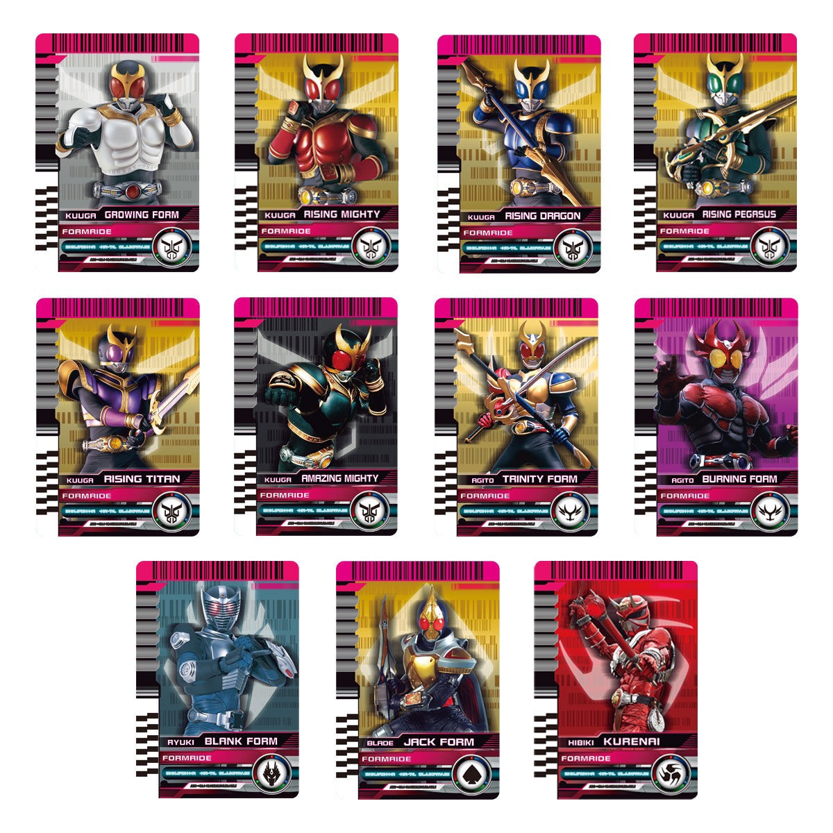 Masked Rider Decade - COMPLETE SELECTION MODIFICATION (CSM) Rider Card Set EXTRA by Premium Bandai (Limited)
