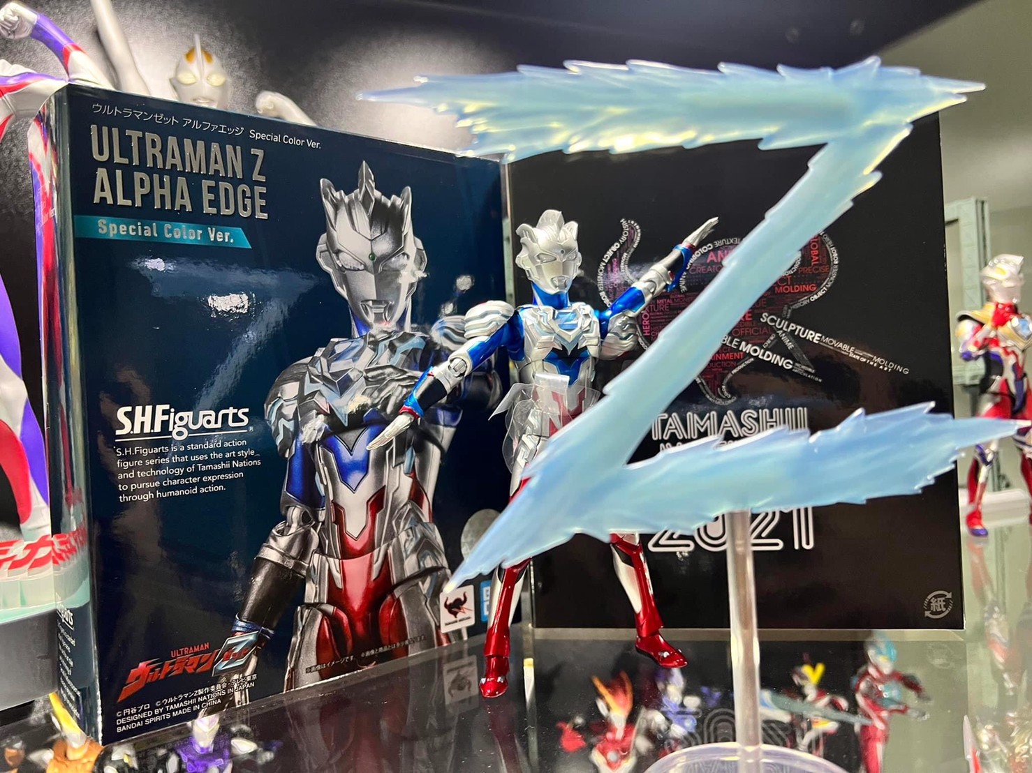 Ultraman - [TAMASHII NATION 2021] *Limited P-bandai* S.H.Figuarts Ultraman Z Alpha Edge Special Color Ver.- by Premium Bandai (Lot JP มีกล่องน้ำตาล)