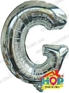 ลูกโป่งฟอยส์ G ขนาด 40 นิ้ว สีเงิน