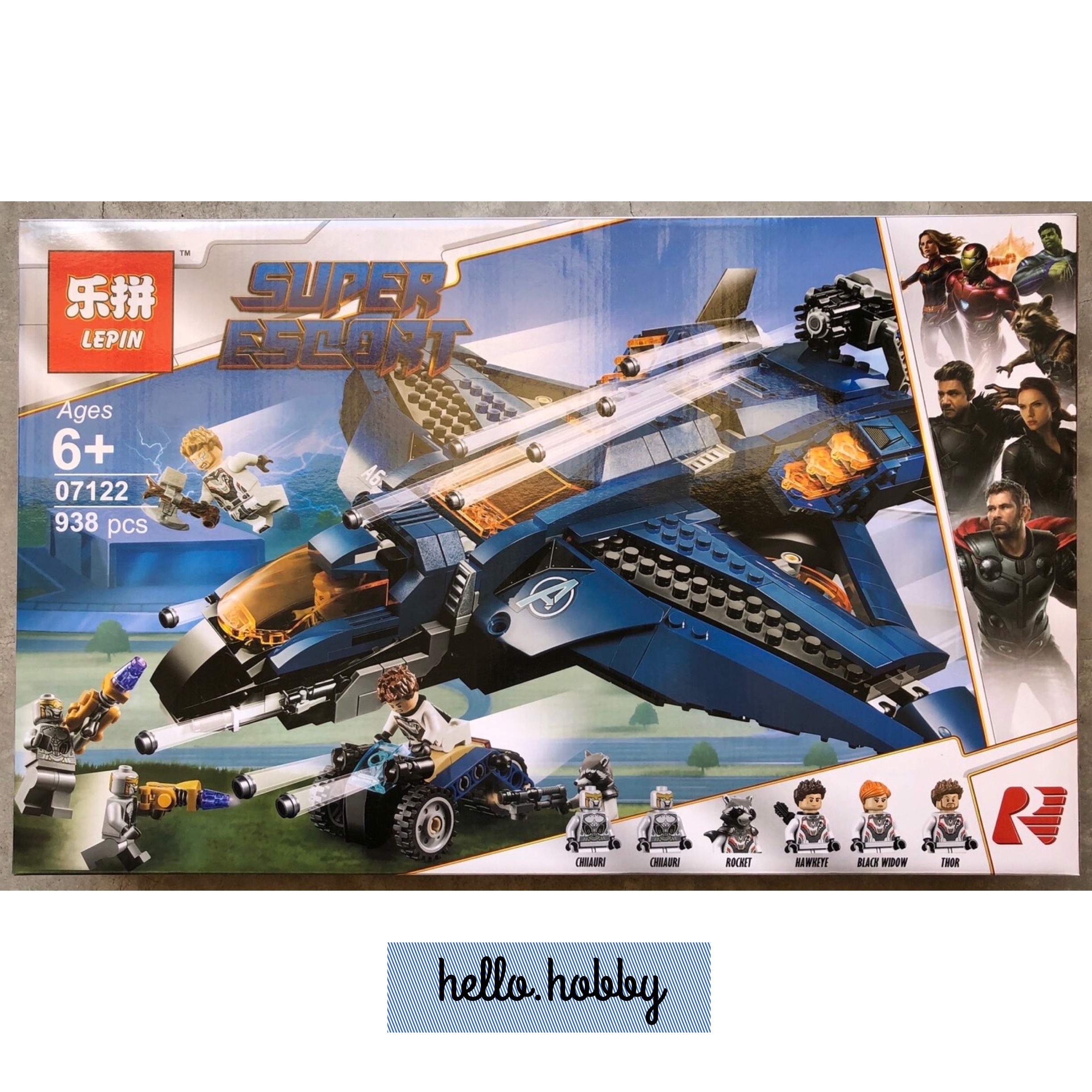 Lepin 07122 Avengers Ultimate Quinjet 938pcs