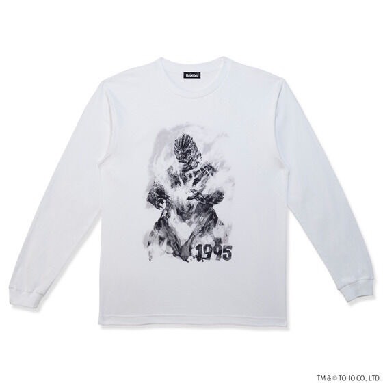 PRE-ORDER : Godzilla Monochrome Design Long Sleeve T-shirt