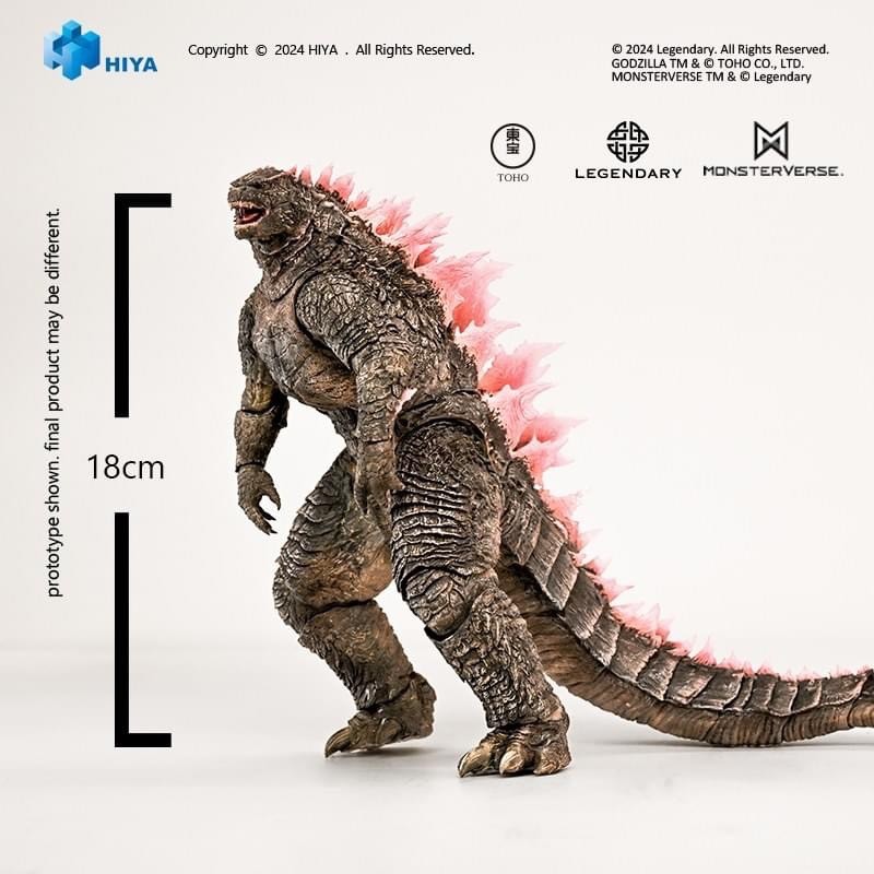 Pre-order : EXQUISITE BASIC Series Godzilla x Kong: The New Empire Godzilla Evolved Ver. Action figure by Hiya Toys