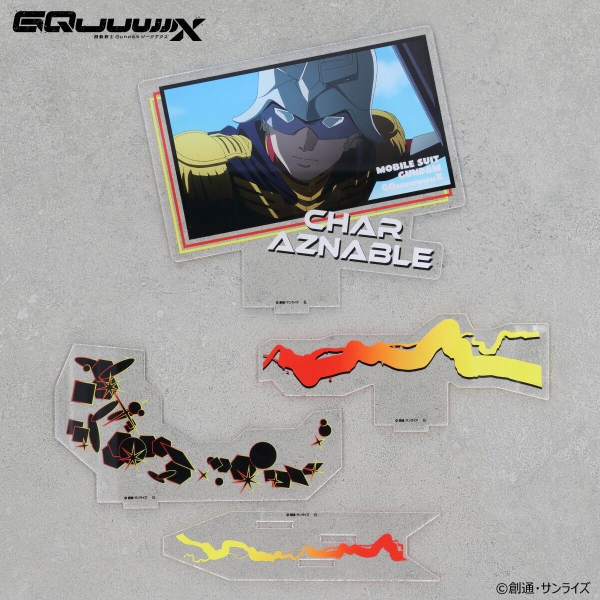 PRE-ORDER : Mobile Suit Gundam GQuuuuuuX Pair Acrylic Stand Challia Bull & Char Aznable