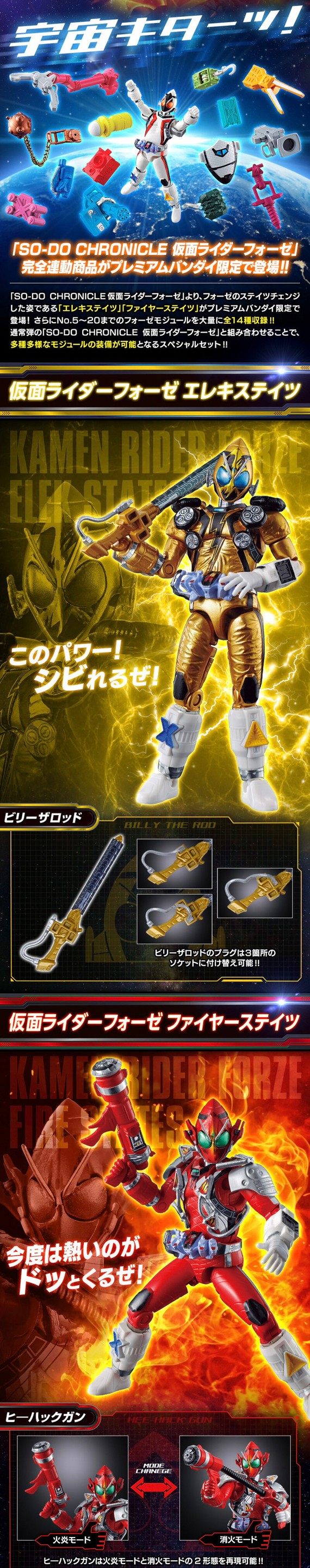PRE-ORDER : SO-DO CHRONICLE Kamen Rider Fourze Module Set