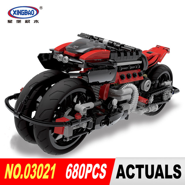 Xingbao XB-03021 Dream-Car Sci-Fi Motorcycle LM847 Lazareth 680pcs