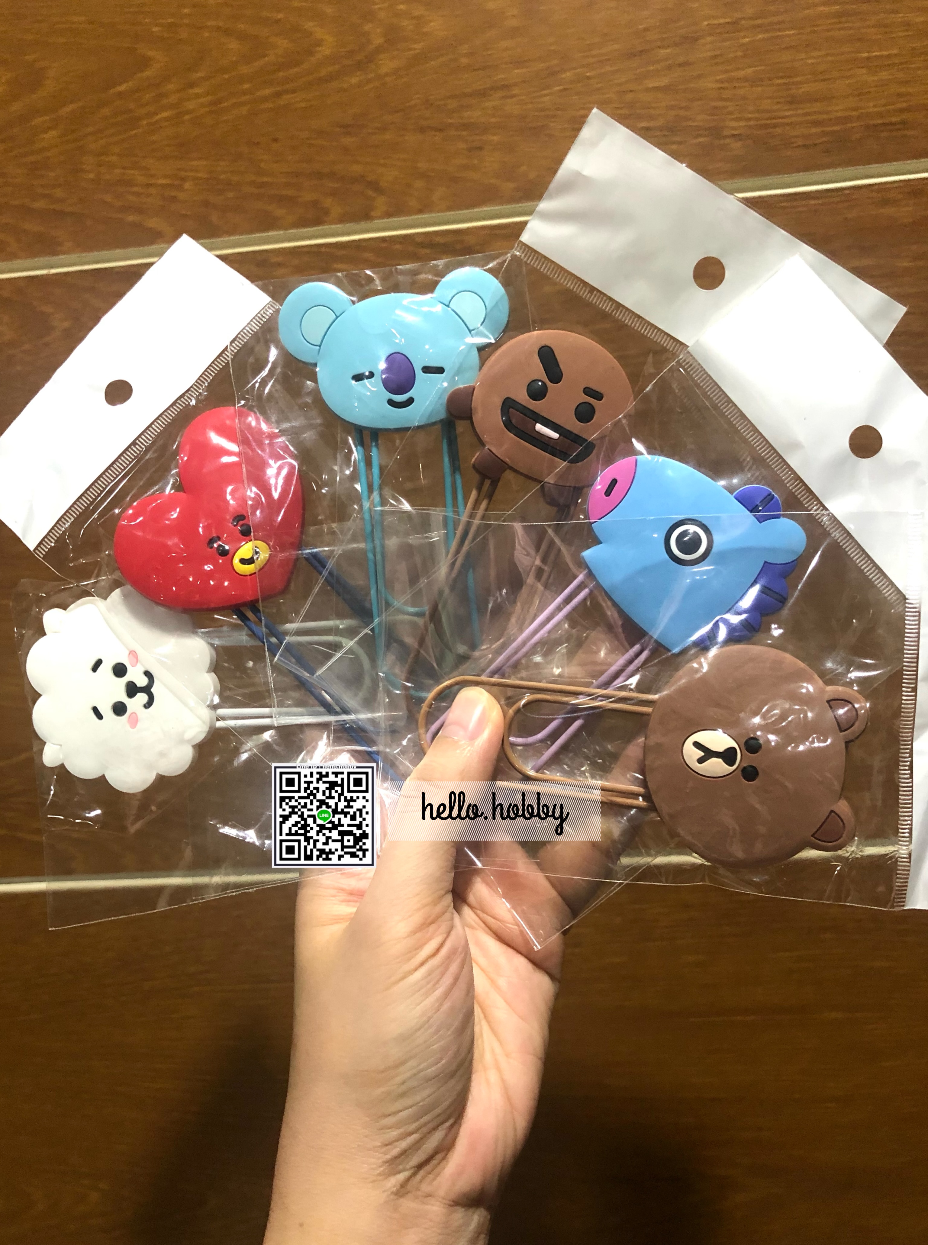 🔥🔥 คลิปหนีบกระดาษ / ที่คั่นหนังสือ BT21 & Line Friends 49฿ 🔥🔥