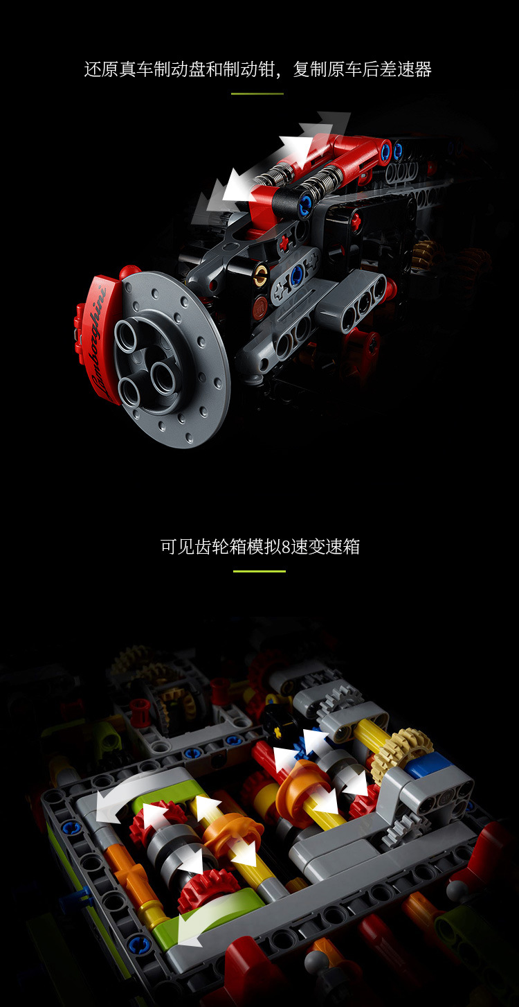 Le bo 10273 Lamborghini Sián FKP 37 3716pcs