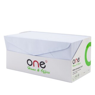 ซองขาว 9 100แกรม ฝาสามเหลี่ยม (แพ็ค250ซอง) ONE