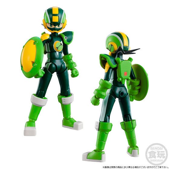 PRE-ORDER : SMP Kit Makes Pose MEGA MAN BATTLE NETWORK STYLE CHANGE HEAT GUTS & WOOD SHIELD SET