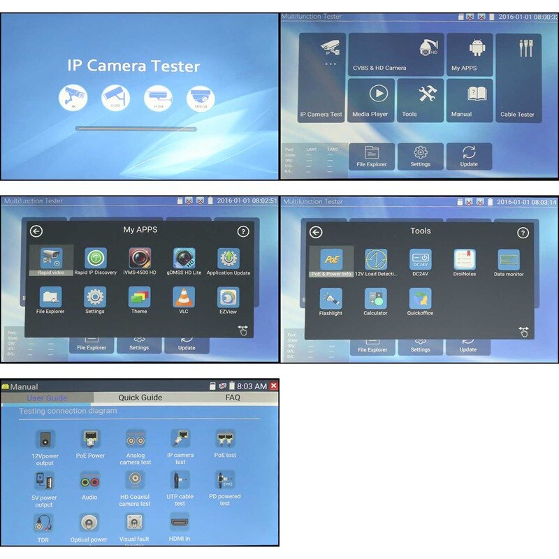 CCTV TESTER T1H (เครื่องทดสอบกล้องวงจรปิดทุกระบบ รุ่นใหม่ล่าสุด)