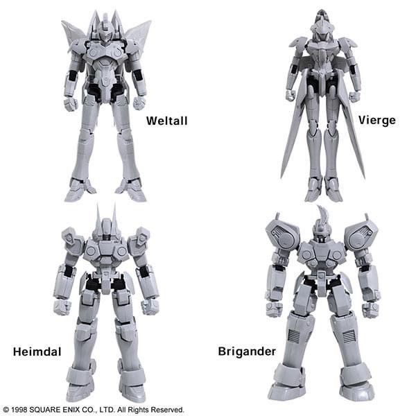 Pre-order : 1/144 Xenogears Structure Arts Plastic Model Kit Series Vol.1 All 4 Types Box by Square Enix (Reissue)