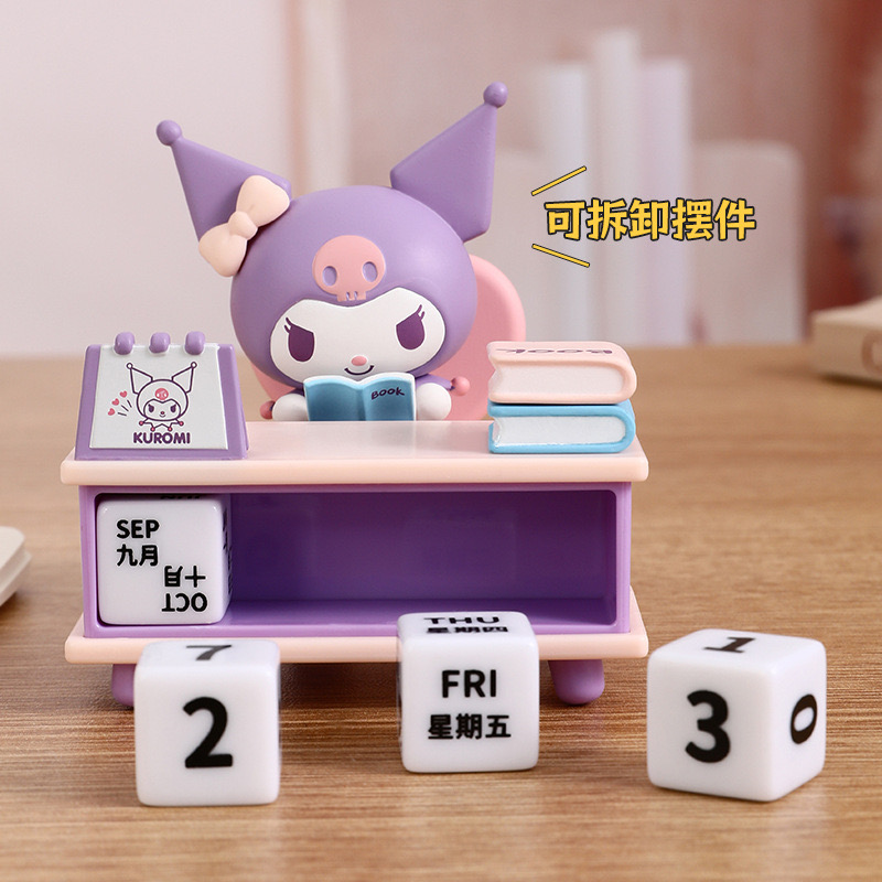 ปฏิทินตั้งโต๊ะ ลิขสิทธิ์แท้ Sanrio Desktop Calendar Kuromi by Langbowang