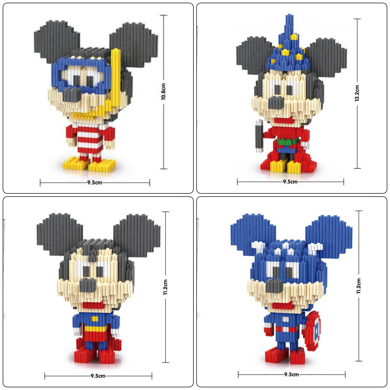 Linkgo 68149-68152 Mickey Mouse Cosplay (แบบเฟือง)