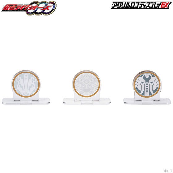 PRE-ORDER : Acrylic Logo Display EX Kamen Rider OOO Sagozo Combo Core Medal