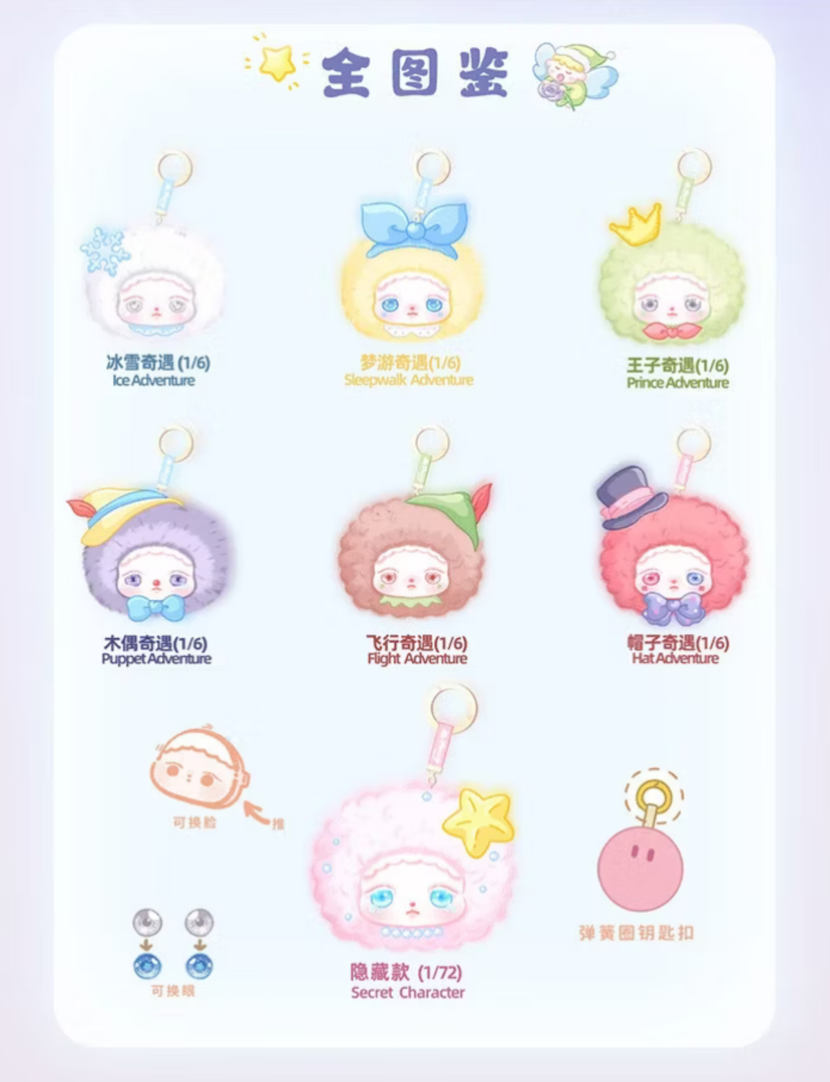 ตุ๊กตา พวงกุญแจ - Meesiy Fairy Tales Plush Series by CQTOYS