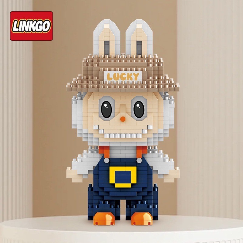 ตัวต่ออาร์ตทอย Size Jumbo - Linkgo 60001-60004 Art Toy - Popmart - Labubu